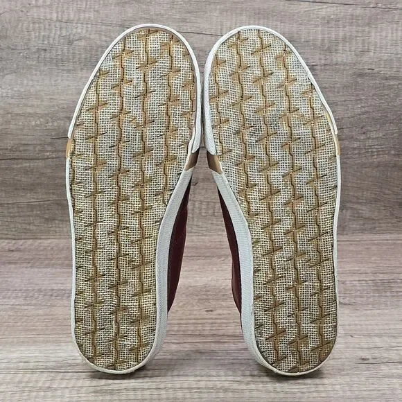 Frye Greene Low Men's Size 9.5 Red Leather Sneakers - Picture 7 of 9